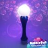 A glowing bubble ball filled with bubbles, showcasing the Flashing Bubble Wand Ball Style toy in action.